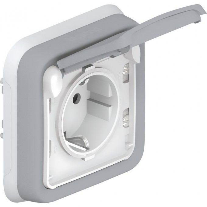 Розетка LEGRAND Plexo 2К+3 немецкий стандарт с винтовыми зажимами серый 16 A 250 В серый 069833 Розетка LEGRAND Plexo 2К+3 немецкий стандарт с винтовыми зажимами серый 16 A 250 В серый 069833