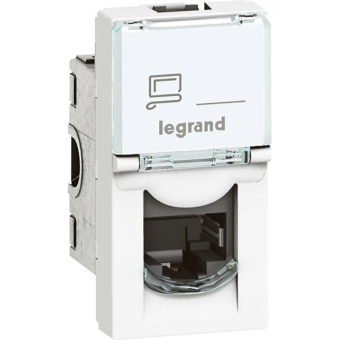 Розетка LEGRAND RJ 45 Программа Mosaic категория 6 STP экранированная 1 модуль белый 076563 Розетка LEGRAND RJ 45 Программа Mosaic категория 6 STP экранированная 1 модуль белый 076563