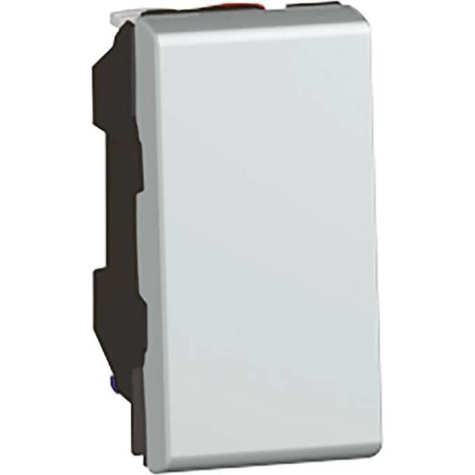 Переключатель LEGRAND Mosaic на 2 направления 1 модуль 10 AX алюминий 079201 Переключатель LEGRAND Mosaic на 2 направления 1 модуль 10 AX алюминий 079201