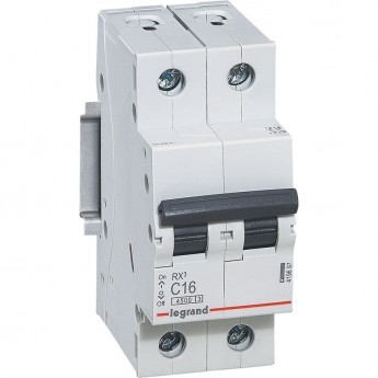 Автоматический выключатель LEGRAND RX3 4,5кА 40А 2П тип C белый Автоматический выключатель LEGRAND RX3 4,5кА 40А 2П тип C белый