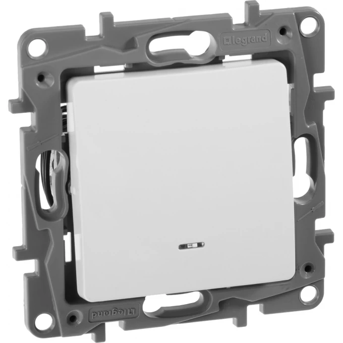 Выключатель/переключатель LEGRAND Etika Plus с подсветкой 10 A 250 В белый 672215 Выключатель/переключатель LEGRAND Etika Plus с подсветкой 10 A 250 В белый 672215