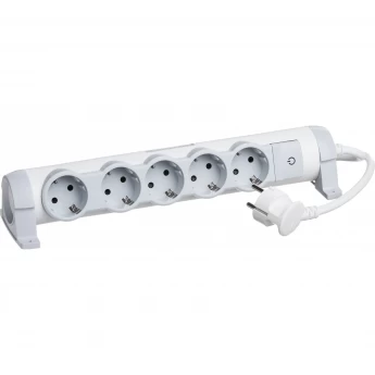 Многорозеточный блок LEGRAND 'Комфорт' 5 x 2К+З с кабелем длиной 3 м белый