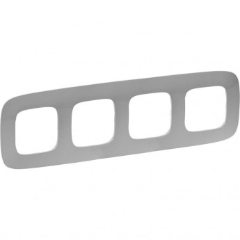 Рамка LEGRAND Valena ALLURE 4-постовая универсальная алюминий Рамка LEGRAND Valena ALLURE 4-постовая универсальная алюминий