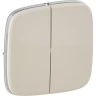 Лицевая панель LEGRAND Valena ALLURE для двухклавишного выключателя слоновая кость 755026