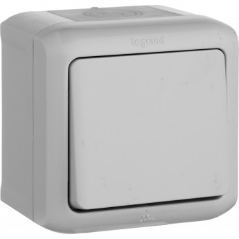 Переключатель LEGRAND Quteo на 2 направления 10 A 250 В IP 44 серый Переключатель LEGRAND Quteo на 2 направления 10 A 250 В IP 44 серый