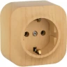 Розетка LEGRAND 2К+З без шторок 16 A 250 В Quteo IP 20 дерево 782271