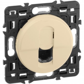Розетка LEGRAND Celiane RJ45 UTP Cat. 6 слоновая кость Розетка LEGRAND Celiane RJ45 UTP Cat. 6 слоновая кость