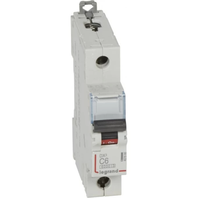 Автоматический выключатель LEGRAND DX3 1П С 6A 6000/10kA 407666