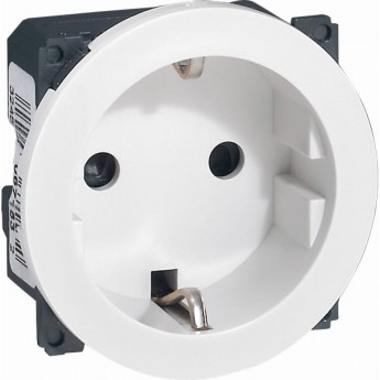 Лицевая панель LEGRAND Celiane для электрической розетки 2К+З, белый Лицевая панель LEGRAND Celiane для электрической розетки 2К+З, белый