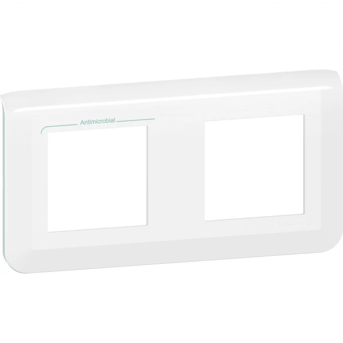 Рамка LEGRAND MOSAIC 2x2 модуля - антимикробная 078725L Рамка LEGRAND MOSAIC 2x2 модуля - антимикробная 078725L