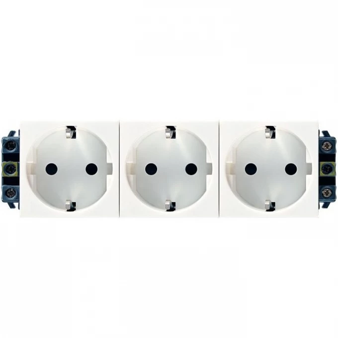 Розетка электрическая LEGRAND MOSAIC 6М 3x2К+З нем. ст. 77603 Розетка электрическая LEGRAND MOSAIC 6М 3x2К+З нем. ст. 77603