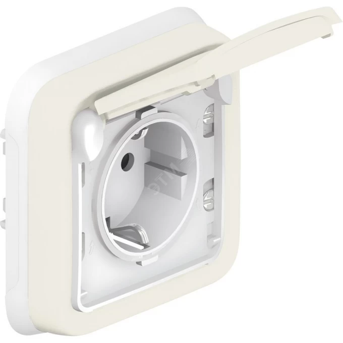 Розетка LEGRAND PLEXO с заземлением IP55 винтовой зажим белая 69869
