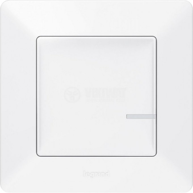 Умный беспроводной выключатель LEGRAND Valena Life with NETATMO 1-клавишный, белый 752185 Умный беспроводной выключатель LEGRAND Valena Life with NETATMO 1-клавишный, белый 752185