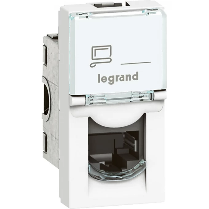 Розетка LEGRAND Mosaic RJ45 UTP кат.6, 1 модуль, белый 76561 Розетка LEGRAND Mosaic RJ45 UTP кат.6, 1 модуль, белый 76561