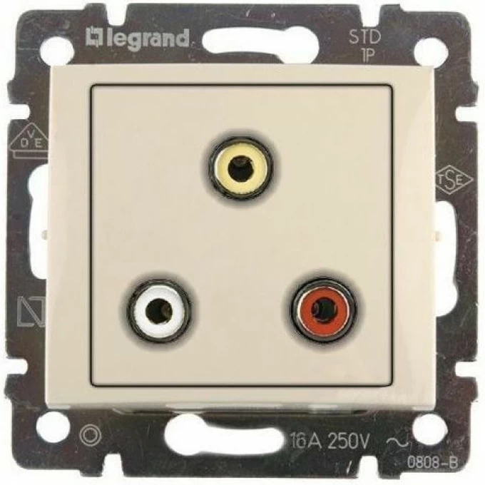Тройная розетка LEGRAND RCA Valena слоновая кость 774184 Тройная розетка LEGRAND RCA Valena слоновая кость 774184