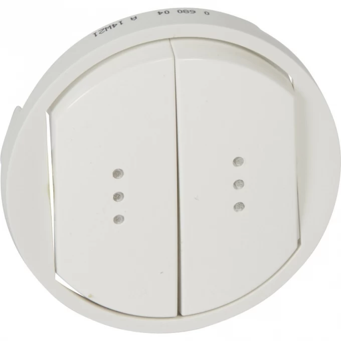 Выключатель LEGRAND Celiane 2-клавишный с подсветкой IP44 белый SET-1-067001-14 Выключатель LEGRAND Celiane 2-клавишный с подсветкой IP44 белый SET-1-067001-14